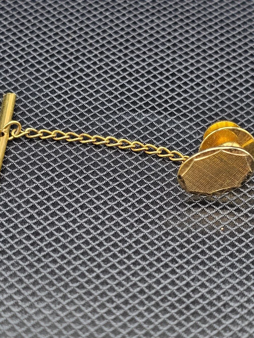 Vintage Gold Tone Tie Pin and Tie Tack Set